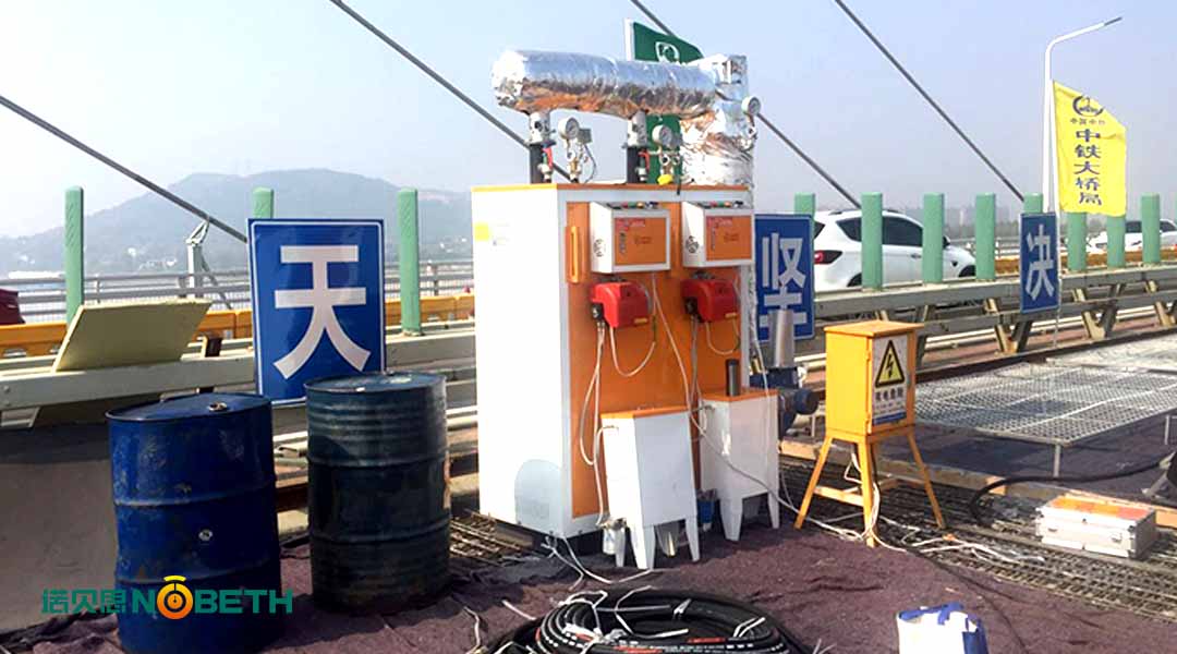 克服降溫混凝土受凍，使用浙江混凝土蒸汽養護燃氣蒸汽發生器