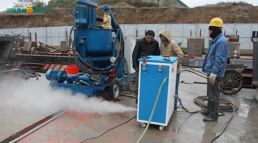 路橋養護電加熱蒸汽發生器使用現場