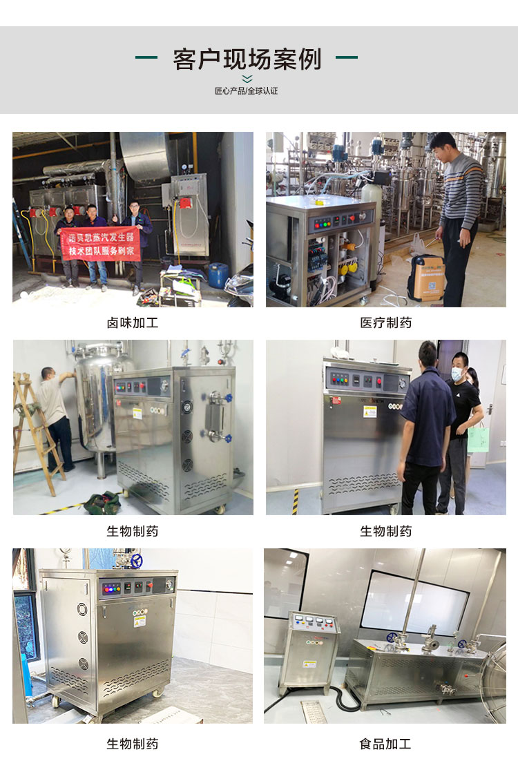PLC不銹鋼潔凈蒸汽發生器現場案例